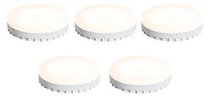 5 darabos GX53 3 lépésben dimmelhető LED izzó készlet 9W 900 lm 3000K