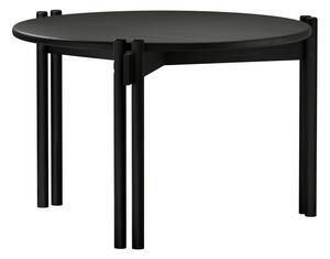 Fekete borovi fenyő kerek dohányzóasztal ø 60 cm Sticks – Karup Design