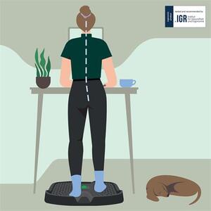 Álláskönnyítő szőnyeg, ergonómiai, LEITZ Ergo Active (E53730089)