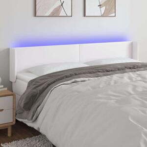 VidaXL LED-es Fejtámla - Fehér Műbőr - 183cm