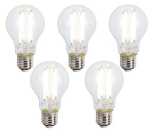 5 darabos okos E27 dimmelhető LED izzó készlet A60 átlátszó 7W 806 lm 2700-6500K