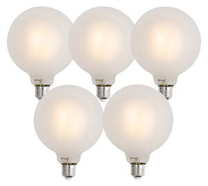 5 db Okos E27 Dimmelhető LED Izzó G125 Matt 7W 806lm 2700-6500K