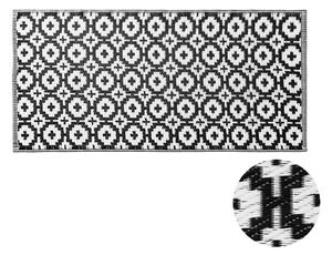 COLOUR CLASH kül- és beltéri szőnyeg fekete/fehér mozaik, 70x140cm