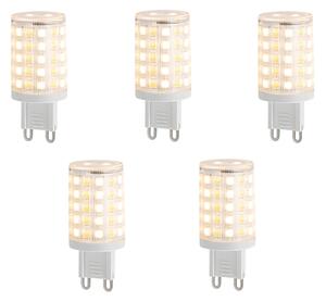 5 darabos Smart G9 szabályozható LED izzókészlet, átlátszó, 2,5W, 250 lm, 2700-6500K