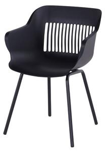 Fekete műanyag kerti szék szett 2 db-os Jill Rondo – Hartman