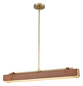 Quintiesse vintage mennyezeti lámpa valise barna sárgaréz elsqnvaliselp80vbscl