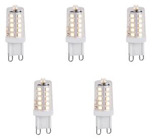5 db G9 dimmelhető LED izzó szett 1,2W 100lm 2700K