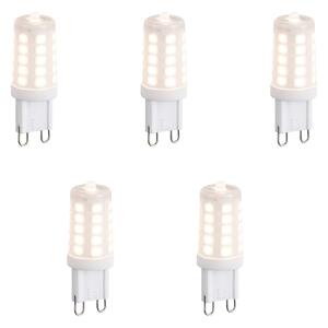 5 db G9 3 fokozatú dimmelhető LED izzó opál 3W 250lm 2700K szett
