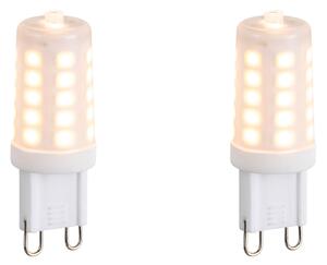 2 db G9 dimmelhető LED izzó opál üveg 3W 250lm 2200K