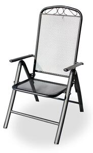 Fekete fém kerti szék – Rojaplast