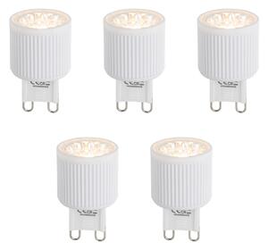 5 db G9 24 mm-es, dimmelhető LED izzó szett 3 W 300 lm 2700 K