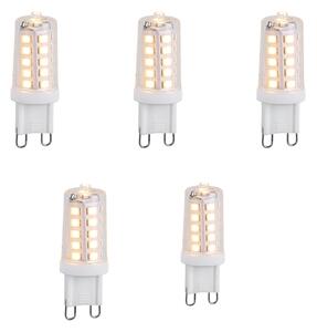 5 db G9 3 fokozatú dimmelhető LED izzó szett 3W 250lm 2700K