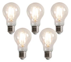 5 db E27 3 fokozatú dimmelhető LED izzó A60 5W 500lm 2700K szett
