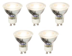 5 db GU10 dimmelhető LED izzó szett 5W 370lm 3000K