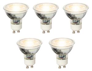 5 db GU10 dimmelhető LED izzó szett 4W 300lm 2700K