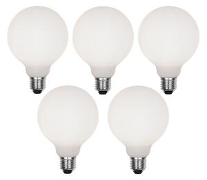 5 db E27-es dimmelhető LED izzó G95 matt 4W 430lm 2200-4000K szett