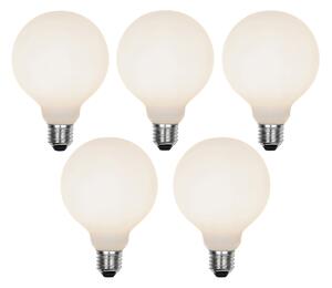 5 db E27 3 fokozatú dimmelhető LED izzó G95 Matt 5W 550lm 3000K szett