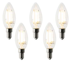 5 darabos Smart E14 LED izzó készlet B35 4.5W 470 lm 2700K