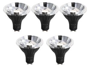 5 db GU10 dimmelhető LED izzó 70 mm 6,5 W 600 lm 2700 K