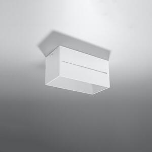 Fehér mennyezeti lámpa fém búrával 10x20 cm Lorum – Nice Lamps
