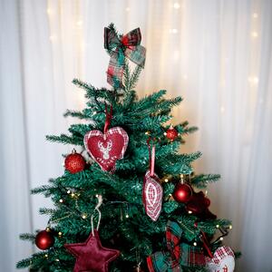 KONDELA 3D karácsonyfa, 140 cm, zöld, CHRISTMAS TYP 8