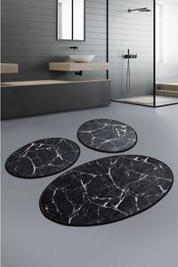 Marble Black fürdőszobaszőnyeg 2 darabos szett