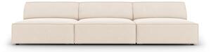 Krémszínű bársony kanapé 240 cm Jodie – Micadoni Home