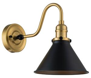 Elstead lighting vintage fali lámpa provence fekete sárgaréz elspv1-ab-mb