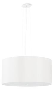 Fehér függőlámpa textil búrával ø 50 cm Volta – Nice Lamps
