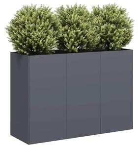 Növénytartó antracitszürke 120x40x80 cm hidegen hengerelt acél