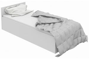 Ágyneműtartós ágy, ágyráccsal és matraccal 200x90cm fehér