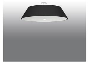 Fekete mennyezeti lámpa textil búrával ø 70 cm Hektor – Nice Lamps