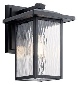 Kichler klasszikus kültéri fali lámpa cappanna fekete átlátszó elskl-cappanna-m-bkt IP44
