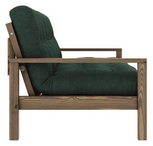 Sötétzöld kinyitható kanapé 205 cm Knob – Karup Design