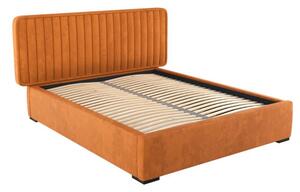Kárpitozott ágy 140x200 cm Aria (narancssárga). 1041779