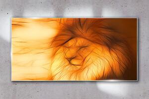 Üvegkép Absztrakt állat macska oroszlán