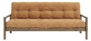 Mustársárga kinyitható kanapé 205 cm Knob – Karup Design