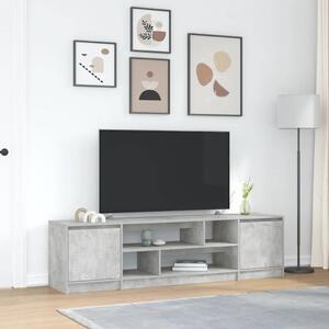 Betonszürke szerelt fa TV-szekrény 188,5x41x50 cm