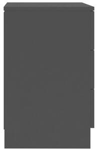 VidaXL 2 db fekete forgácslap éjjeliszekrény 38 x 35 x 56 cm