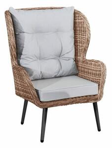 APERTO 90x60x68 cm, műrattan szék, párnával