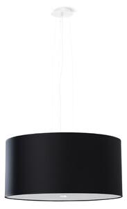 Fekete függőlámpa textil búrával ø 50 cm Volta – Nice Lamps