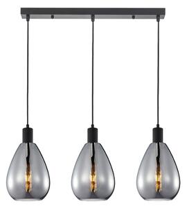 Italux modern függeszték zulo fekete füstös itxpnd-27812-3-bk-sg