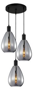 Italux modern függeszték zulo fekete füstös itxpnd-27812-3a-bksg