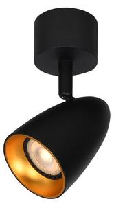 Italux modern spot lámpa tino fekete arany itxspl-36748-1r-bkgd