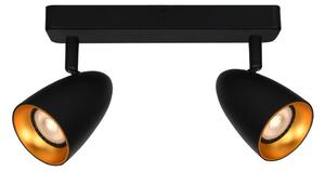 Italux modern spot lámpa tino fekete arany itxspl-36748-2-bk-gd