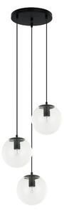 Italux modern függeszték sarpo fekete átlátszó itxpnd-58867-3s-bk