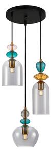 Italux modern függeszték busco fekete sokszínű arany itxpnd-30263-3abrosg