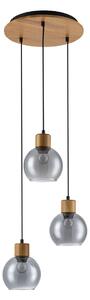 Italux modern függeszték velma füstös fa itxpnd-67505-3-wd