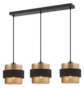 Italux modern függeszték bans fekete arany itxpnd-27467-3-bk-gd