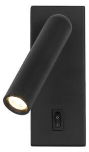 Italux modern fali lámpa nova fekete itxwl-46376-1-bk